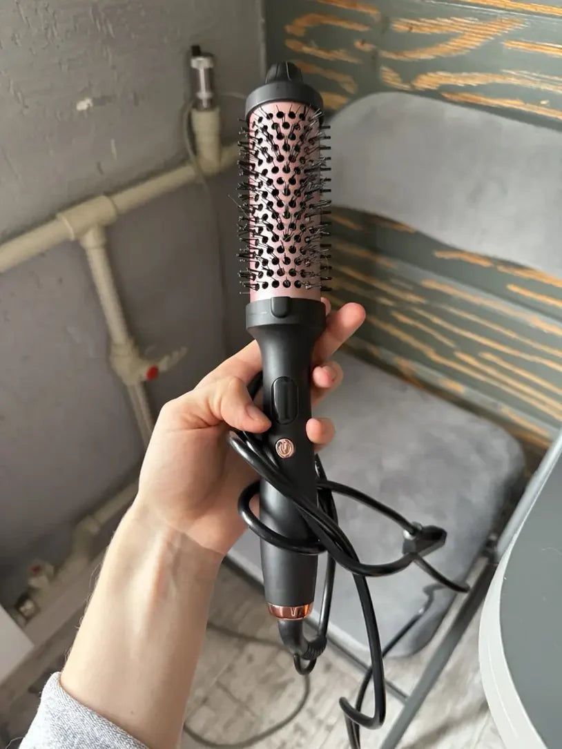 hair curler and brush