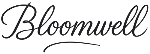 Black 'Bloomwell' logo